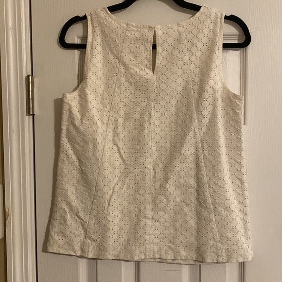 Loft Cream Lace Top Small - Picture 2 of 5